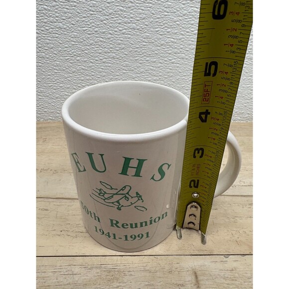 Vtg EUHS 50th Reunion 1941-1991 Porcrlain Coffee Mug Cup - Picture 6 of 7